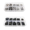 thumbnail image 4 of Langgg 580pcs Retaining Rings Convenient External Circlip Stainless Steel Wear-resistant Snap Ring Opening Hook Hardware Assorted Kits Black, 4 of 8