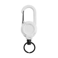 thumbnail image 4 of Retractable Keychain Carabiner Badge Holder Reel Steel Cord Compact Size for Camping Hiking Fishing Outdoor Use, 4 of 9