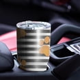 thumbnail image 4 of 30oz Paw Print Sonstripes Tumblers Stainless Steel Tumbler with Lid and Straw,Vacuum Insulated Double Wall Travel Tumbler Cups Mug with Cleaning Brush for Coffee,Tea, 4 of 7