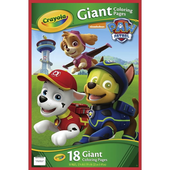 Dibujos para colorear Crayola Paw Patrol Giant 32x49 cm