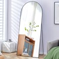 thumbnail image 1 of A2ZHOME 71" x 31" 4th Generation Floor Standing Full-Length Rearview Mirror - Black Metal Framed Arched Wall Mirror (asPic), 1 of 20