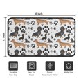 thumbnail image 5 of Dachshund Footprint Door Rugs,Washable Non Slip Door Mats Indoor,Decorative Door Mats,Entry Mat Indoor for Entrance,Bedroom,Kitchen,Bathroom,30"x17", 5 of 6