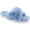 Sky Blue Faux Fur, variant on Dolce Vita Womens Pillar Faux Fur Slip On Slide Sandals