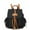 Black Cognac, variant on Paula Vegan Leather Women's Backpack, Functional Bookbag Purse Handbag by Mia K - Black