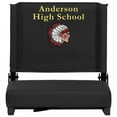 thumbnail image 2 of Flash Furniture Personalized Grandstand Comfort Seats by Flash with Ultra-Padded Seat in Black, 2 of 2