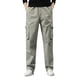 thumbnail image 1 of Pantalones holgados de algodón de talla grande para hombre, de color liso y cintura elástica, versátiles para el día a día y el trabajo., 1 of 7