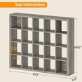 thumbnail image 5 of Bookshelf with Storage Bins, 20-Cube Storage Organizer with Back Panels, Modern Bookshelf for Bedroom, Multifunctional Display Cube Bookshelves for Living Room, Bedroom, Home Office, 5 of 6