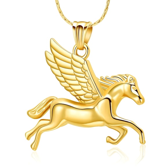 Personlized Horse Shape Urn Pendant Cremation Ashes Jewelry Urn Necklace for Ashes Stainless Steel Funeral Keepsake Necklace