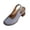 Gray, variant on Women's Sandals Closed Toe Block Heels Pumps with Buckle Slingback Platform Chunky Slip On Work Party Dress Shoes Black Size 7