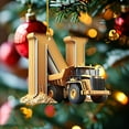thumbnail image 1 of Adornos Navideños con 26 Letras de Vehículos de Construcción | Colgantes Acrílicos de Camiones de Construcción | Adornos Navideños Ligeros y Duraderos para Árboles, Puertas, Chimeneas y Cajas de Rega, 1 of 5
