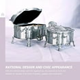 thumbnail image 3 of KAKOWELY Jewelry Box Metal Case Durable Storage for Rings Earrings Necklaces, 3 of 8