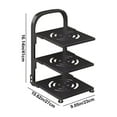 thumbnail image 3 of GFHFHITJ Pot And Pan Organizer Rack for Under Cabinet, Heavy Duty Pot Pan Rack Under Sink Organizers And Storage, Pot Lid Organizer, Kitchen Cabinet Organizer with 3 Adjustable Shelves, 3 of 6