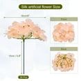 thumbnail image 2 of Uxcell Silk Hydrangea Flowers,  Pink Artificial Flowers for Wedding 30 Set, 2 of 6