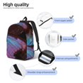 thumbnail image 4 of Yiaed Wings Of A Butterfly Print Backpack, Premium Laptop Backpack, Travel Backpack for Women, Lightweight Backpacks, Comfortable Back Pack-, 4 of 7