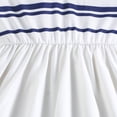 thumbnail image 6 of Toddlers Girls Cute Dresses Striped Print Sleeveless Pleated A Lined Midi Dress Summer Casual Going out Flowy Lightweight Dress, for 3 to 10 Years, 6 of 10