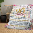 thumbnail image 5 of Birthday Gifts for Women Men Him Her, 40th 50th 60th 70th 80th Birthday Gifts for Mom Sister Wife Grandma, Best Birthday Gift Ideas Throw Blanket, Gifts for her on Birthday Mothers Day, 5 of 5