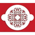 thumbnail image 2 of Designer Stencils C333 Turn of the Century 7 Inch Medallion Cake Stencil, Beige/semi-transparent, 2 of 7