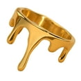 thumbnail image 3 of Anillo de mujer Yuyangstore, accesorios de disfraz elegantes, fiesta de aniversario de boda, Oro, Talla 8, 3 of 8