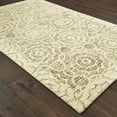 thumbnail image 2 of Oriental Weavers Tallavera Hand-made Wool Area Rug - 55606 - 8' x 10' - in Green/ Ivory - Global Style, Hand-Made Wool Rugs, Dining, Living Room Rug, 2 of 2