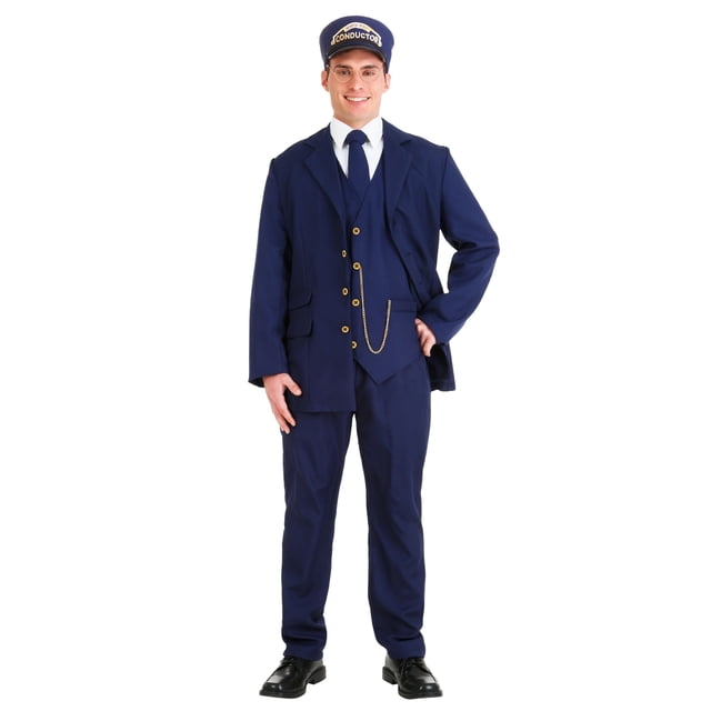 North Pole Train Conductor Plus Size Adult Costume