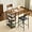Brown, variant on YESSW Dining Table Set for 2, Kitchen Breakfast Counter Height Small 3 Piece Bar Table and Chairs Set with Storage,Brown