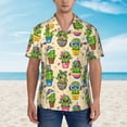 thumbnail image 2 of Susaid Cute Cartoon Cactus Print Short Sleeve Shirts Button Down Casual Shirts Summer Beach Aloha Button Down Short Sleeve for Men ,Small, 2 of 7