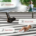 thumbnail image 2 of nuLOOM Christa Striped Indoor/Outdoor Area Rug, 3' x 5', Christa Black, 2 of 9