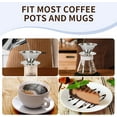 thumbnail image 5 of Pour Over Coffee Dripper, Stainless Steel Filter, Easy to Clean Paperless Pour Over Coffee Maker, Reusable Filter for 1-2 Cup, 5 of 6