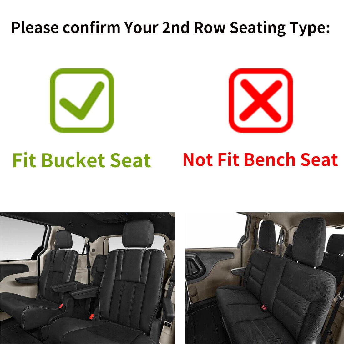 RVNI Floor Mats 3 Row for 2008-2020 Grand Caravan / 2008-2016 Town Custom Floor Liners 1st & 2nd 3rd