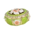 thumbnail image 5 of Milageto Enamel Trinket Box Decorative Box Jewelry Box for Rings Necklaces Home Decor Green, 5 of 8