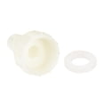 thumbnail image 4 of ABS Hose Barb Fittings Coupler, 10mm Barb x G1/2 Female Thread, White 2Pcs, 4 of 5