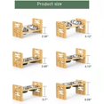 thumbnail image 5 of Cuencos elevados para perros, cuencos elevados ajustables con soporte para perros y gatos de tamaño pequeño, comedero para perros de bambú duradero con 2 acero inoxidable, 5 of 5