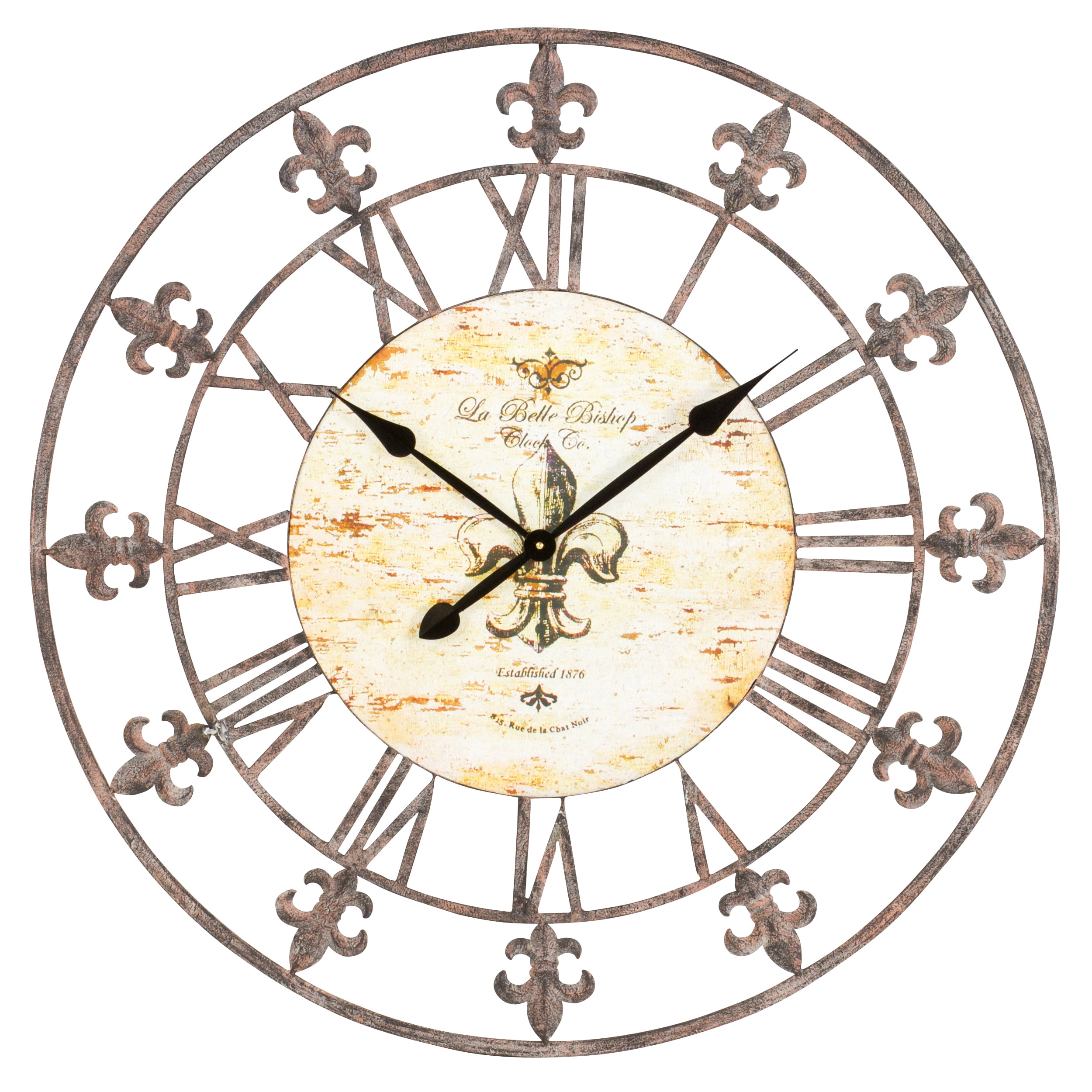 36 Wrought Iron Wall Clock