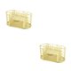 thumbnail image 2 of Methold Metal organizado en múltiples compartimentos - Caja de almacenamiento de suministros de oficina Hierro resistente y duradero Tuhao Oro Tuhao 2Conjunto, 2 of 6