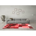 thumbnail image 3 of Ahgly Company Indoor Square Abstract Red Contemporary Area Rugs, 5' Square, 3 of 4