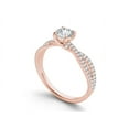 thumbnail image 2 of 1 Carat T.W. Diamond Split Shank Classic 14kt Rose Gold Engagement Ring, 2 of 4