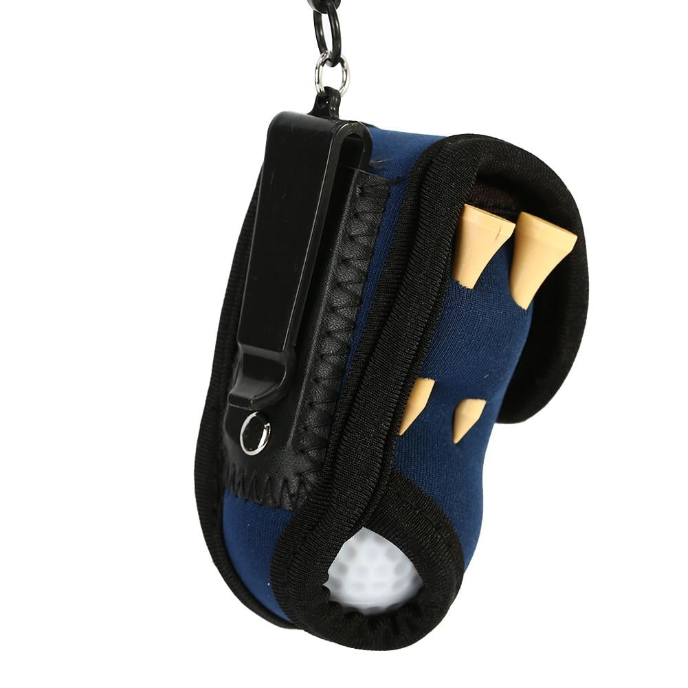 OTVIAP 3 Colors Golf Ball Bag Holder Clip Utility Pouch Sports Golfing