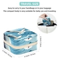 thumbnail image 5 of Sea Mew Travel Portable Jewelry Box - Square Organizer Box with Bracelet Holder, Earring Organizer – Store Rings, Earrings, Necklaces, Bracelets, and More! Suitable for Girls and Women, 5 of 6
