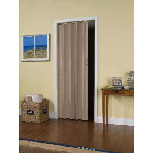 LTL Home Products SI3680TB Sienna Interior Accordion Folding Door, 36 x 80, Timber Beige