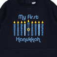 thumbnail image 3 of Inktastic 1st Hanukkah Candles Baby Sweatshirt, 3 of 4