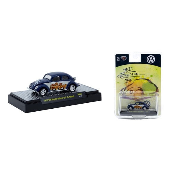 M2 Machines 1:64 1953 Vw Beetle Deluxe Usa Model The Original B Rel Hs63