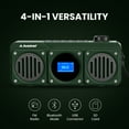 thumbnail image 3 of Avantree Boombyte - Portable Digital FM Radio & Bluetooth Speaker with Superb Stereo Sound, Metal Finish, Long Rechargeable Playtime, and Support for Micro SD Card & USB Audio Input - Green, 3 of 7