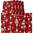 thumbnail image 2 of Christmas Red Snowman Placemats for Dinning Table Xmas Place Mat Set of 4 Waterproof Cloth Table Mats, Cotton Linen Place Mats Fabric Dinner Mat, Winter White Snowflake String Cute Funny Table Decor, 2 of 6
