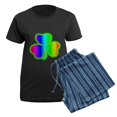 thumbnail image 5 of CafePress - Rainbow Shamrock Women's Dark Pajamas - Women's Short Sleeve Print T-Shirt and Pants Dark Cotton Pajama Set, 5 of 7