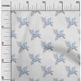thumbnail image 2 of oneOone Polyester Spandex Blue Fabric Watercolor Floral Craft Projects Decor Fabric Printed By The Yard 56 Inch Wide, 2 of 4
