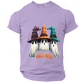 thumbnail image 2 of Mens Halloween Costume Halloween T Shirts Round Neck Short Sleeve Funny Graphic Ghost Print Halloween Blouse Tops, 2 of 5
