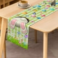 thumbnail image 2 of SUNOLIFE Happy Easter Table Runner,Easter Bunny Eggs Kitchen Dining Table Decoration for Home Party 13 x 108 Inches, 2 of 4