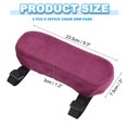thumbnail image 2 of Office Chair Arm Pads, 2 Pairs Office Chair Arm Cover Soft Office Chair Armrest Pads  Memory Foam Cotton Removable Washable for Desk Computer Gaming Chair Arm Pads, Purple, 2 of 6