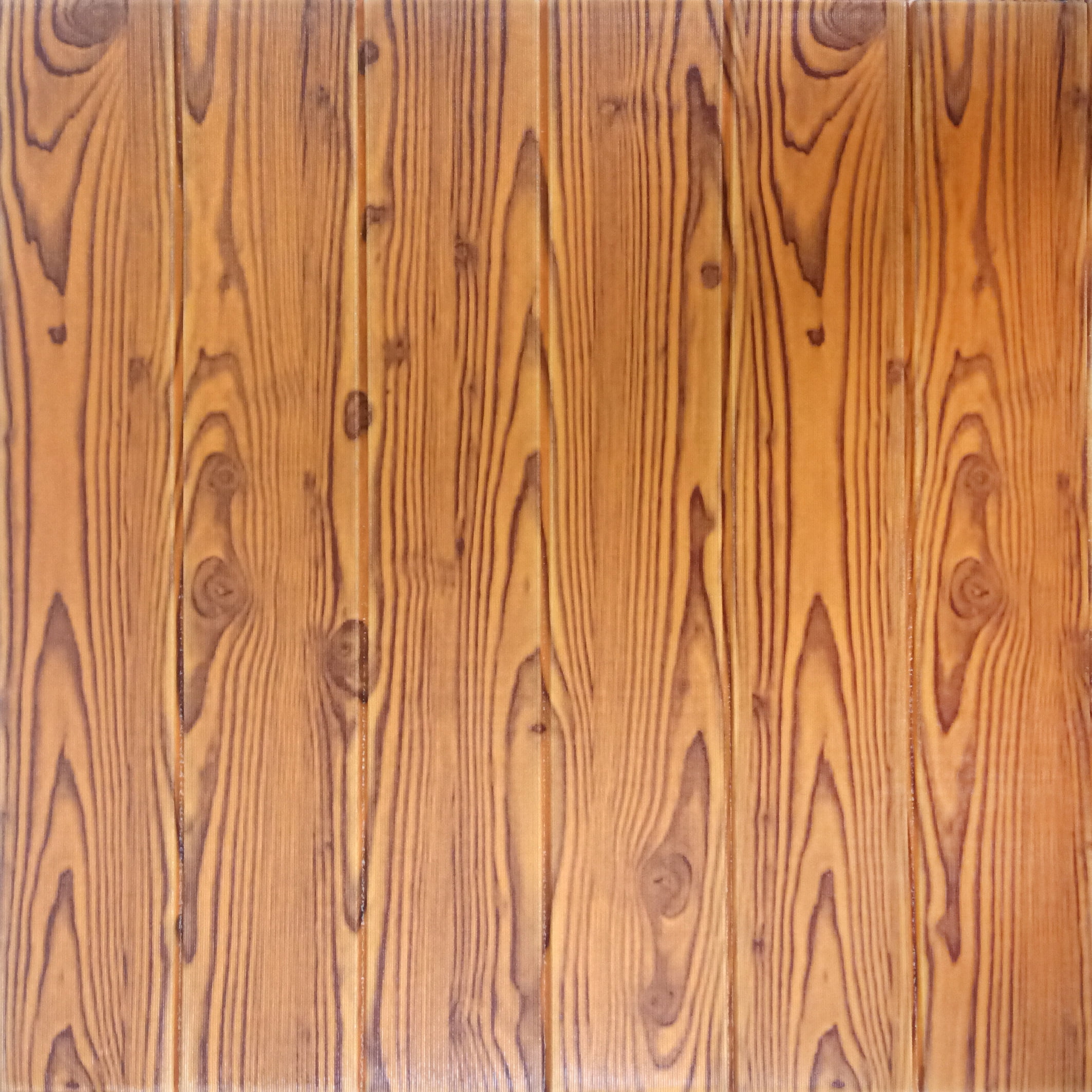 Dundee Deco's Orange, Brown Faux Wood 3D Wall Panel, Peel and Stick