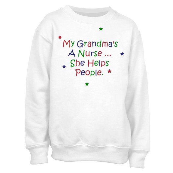 My Grandma's A Nurse Youth Crew Sweatshirt - Youth Medium